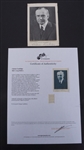 Calvin Coolidge Autographed 4x6 Vintage Photo w/ JGA LOA