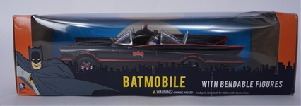 Batmobile From Batman Classic TV Series w/ Batman & Robin Bendable Figures