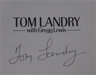 Lot of 2 Marcus Allen & Tom Landry Autographed Books