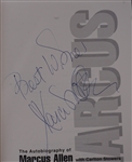 Lot of 2 Marcus Allen & Tom Landry Autographed Books