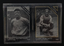 Jocko Conlon Autographed ONL Baseball w/ 1992 Sporting News Conlon Complete Card Set Beckett
