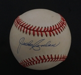 Jocko Conlon Autographed ONL Baseball w/ 1992 Sporting News Conlon Complete Card Set Beckett