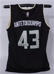 Thanasis Antetokounmpo Autographed Milwaukee Bucks Jersey *English & Greek* JSA