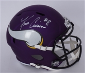 Kirk Cousins Autographed Minnesota Vikings Full Size Replica Helmet w/ Plastic Case