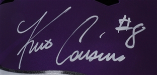 Kirk Cousins Autographed Minnesota Vikings Full Size Replica Helmet w/ Plastic Case