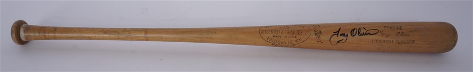 Tony Oliva c. 1962-1963 Minnesota Twins Game Used & Autographed Rookie Bat PSA/DNA GU 8