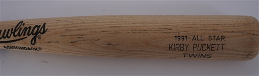 Kirby Puckett 1991 Game Ready All-Star Bat