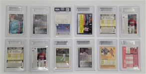 Lot of 12 Michael Jordan Graded Cards 