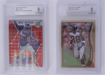 Lot of 2 Justin Jefferson & Randy Moss Graded Rookie Cards