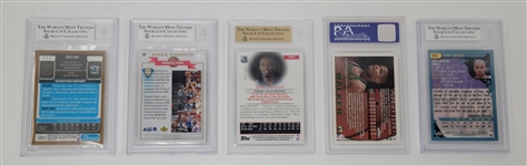 Lot of 5 Graded Basketball Rookie Cards w/ Chris Paul & Shaq