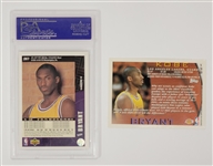 Lot of 2 Kobe Bryant Rookie Cards - 1 Graded