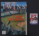 Minnesota Twins Lot w/ Paul Molitor Autographed 1997 Schedule & Unsigned 1997 Magazine