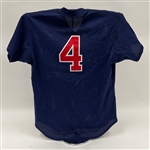 Paul Molitor 1997-98 Minnesota Twins Game Used BP Jersey w/ Dave Miedema LOA