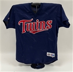Paul Molitor 1997-98 Minnesota Twins Game Used BP Jersey w/ Dave Miedema LOA