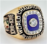 1988 Los Angeles Lakers “Back-to-Back” NBA World Champions 14K Gold & Diamond Ring