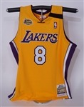 Kobe Bryant Autographed 1999-00 Mitchell & Ness Lakers NBA Finals Jersey PSA/DNA & Beckett