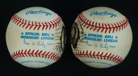 Kirby Puckett 1996 Lot of 2 Unique Art Baseballs