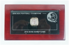 Dalvin Cook 2015 Florida State Seminoles Rose Bowl Ring w/Presentation Box
