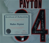 Walter Payton Autographed & Multi Inscribed Chicago Bears Stat Jersey w/Walter Payton Authentication