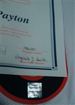Walter Payton Autographed & Multi Inscribed Chicago Bears Stat Jersey w/Walter Payton Authentication
