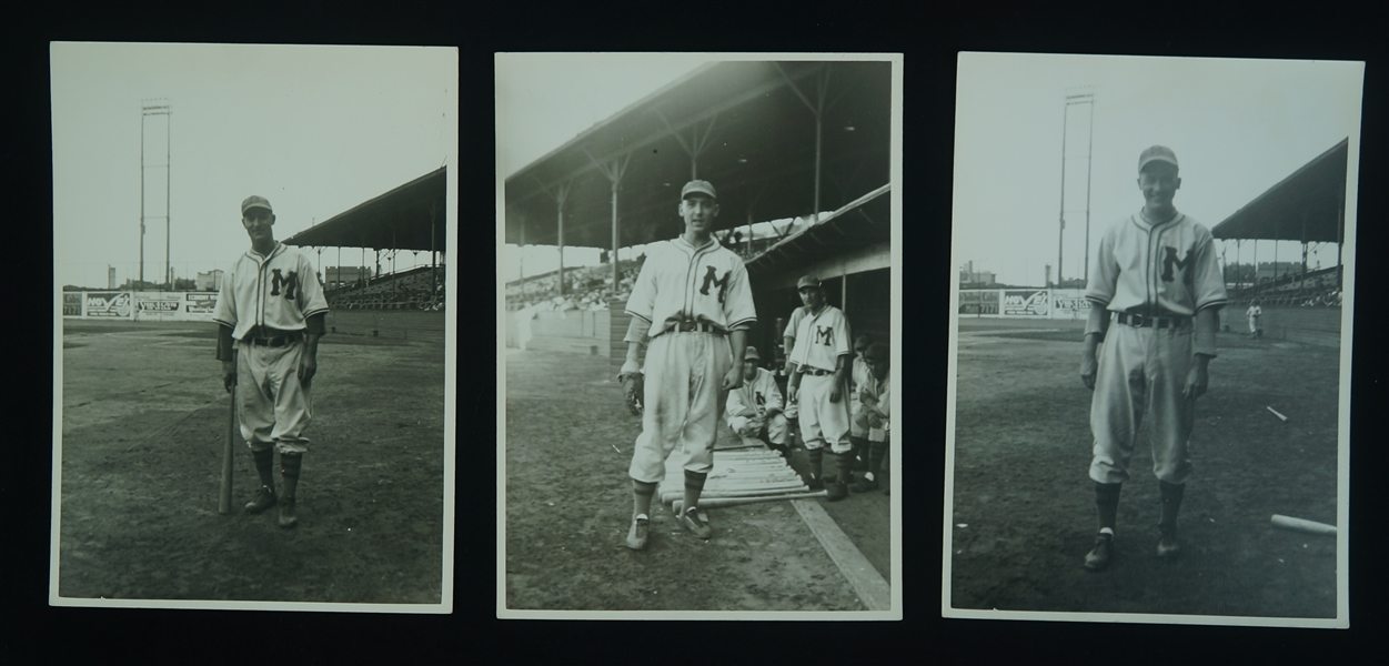 Minneapolis Millers Lot of 3 Original Photos