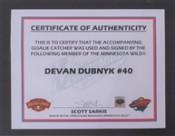 Devan Dubnyk Game Used & Autographed Goalie Glove w/ Team Provenance
