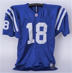Peyton Manning 2001 Indianapolis Colts Game Used Jersey w/ Dave Miedema LOA