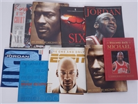 Lot of 9 Michael Jordan Books & Magazines