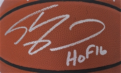 Shaquille O'Neal Autographed & Multi-Inscribed Spalding NBA Basketball w/ Plastic Display Case Beckett
