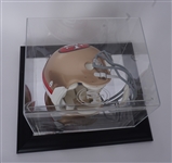Jerry Rice & Joe Montana Dual Autographed & Inscribed San Francisco 49ers Full Size Authentic Helmet w/ Plastic Display Case Beckett