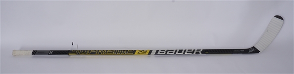 Eric Staal Game Used & Autographed Hockey Stick w/ Team Provenance