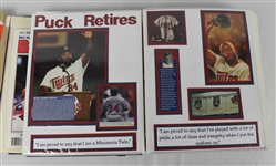 Kirby Puckett's Personal Scrapbooks *2 Signatures* w/ Puckett Family Provenance