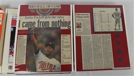 Kirby Puckett's Personal Scrapbooks *2 Signatures* w/ Puckett Family Provenance