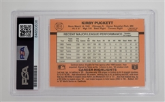 Kirby Puckett Autographed 1990 Donruss #BC-8 Card PSA/DNA