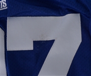Ron Dayne 2000 New York Giants Game Used Rookie Year Jersey w/ Dave Miedema LOA