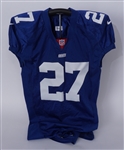Ron Dayne 2000 New York Giants Game Used Rookie Year Jersey w/ Dave Miedema LOA