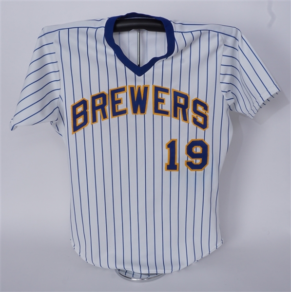 Robin Yount 1989 Milwaukee Brewers Game Used Jersey w/ Dave Miedema LOA *2nd MVP Season*