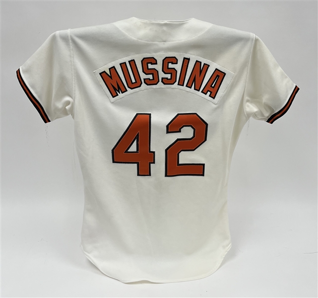 Mike Mussina 1991 Baltimore Orioles Game Used Rookie Jersey w/ Dave Miedema LOA