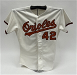 Mike Mussina 1991 Baltimore Orioles Game Used Rookie Jersey w/ Dave Miedema LOA
