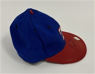 Charlie Hough 1980's Texas Rangers Game Used & Autographed Hat
