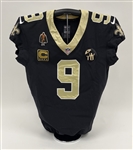 Drew Brees 2017-18 New Orleans Saints Game Used Jersey w/ Dave Miedema LOA
