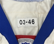 Michael Strahan 2003 New York Giants Game Used Jersey w/ Dave Miedema LOA