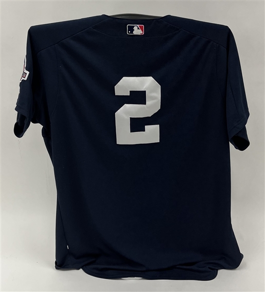 Derek Jeter 2003 New York Yankees BP Used Jersey w/ Dave Miedema LOA
