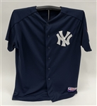 Derek Jeter 2003 New York Yankees BP Used Jersey w/ Dave Miedema LOA