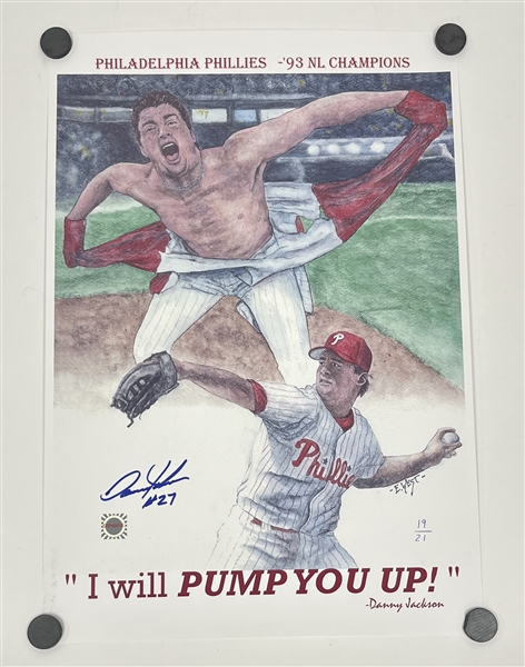 Danny Jackson Autographed Lithograph LE #19/21