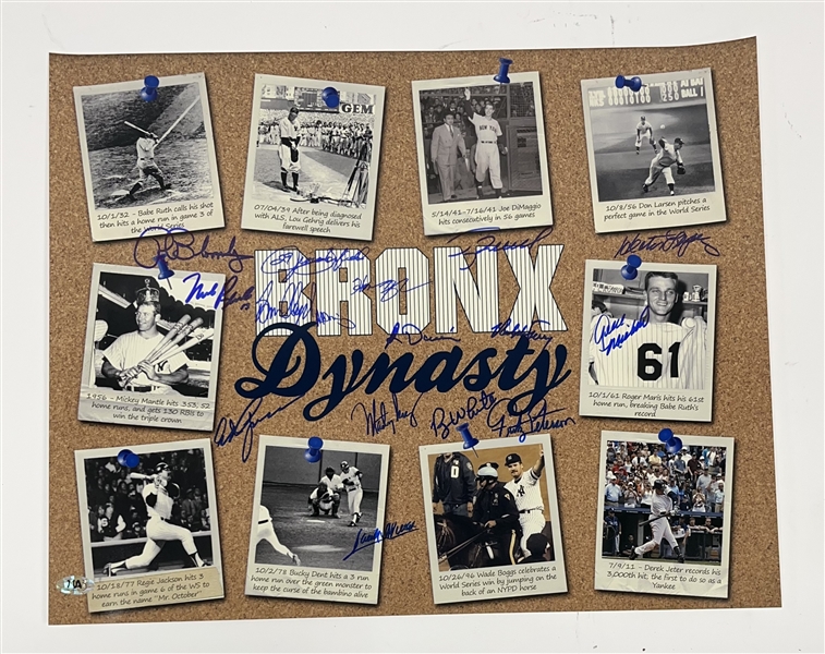 Bronx Dynasty Autographed 16x20 Photo w/ 16 Signatures
