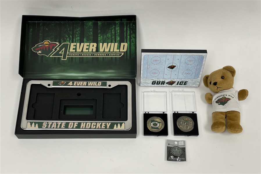 Minnesota Wild Collection w/ 2008-09 & 2010-11 Commemorative Coins