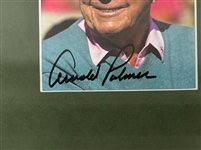 Arnold Palmer, Jack Nicklaus, & Gary Player Autographed & Framed 12x22 Display w/ Beckett LOA