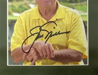 Arnold Palmer, Jack Nicklaus, & Gary Player Autographed & Framed 12x22 Display w/ Beckett LOA