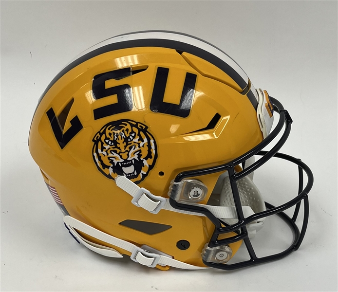 Joe Burrow 2019 LSU Used Football Helmet *Used During Championship Season*